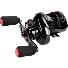 TASHHAR Baitcasting-Rolle, kompaktes Design, 17,64 lb Bremskraft, Kohlefaserbremse, Übersetzung 7,2:1, Cross-Fire 8-Magnetbremssystem, rechts