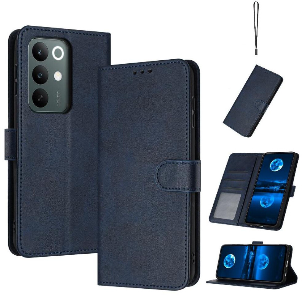 () Flip Case For Realme C85 With Card Slot Pu Leather Kickstand Pure Colour With Buckle 764563214280