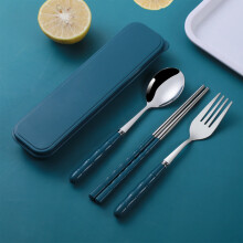 Portable Cutlery Kit for Students & Office – Reusable Eco-Friendly Spoon, Fork, Chopsticks Bundle, On-the-Go Dining Accessories, Compatible with