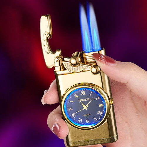 Αντιανεμικός αναπτήρας κάτω των 5$! Ρολόι Quartz με διπλή φλόγα, επαναγεμιζόμενος