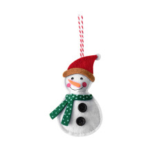 3D Felt Christmas Ornaments: Snowflake, Heart, Jingle Bell – Red & White Hanging Decor for Tree, Party Favors & Gifts