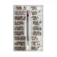 BE-TOOL 500Pcs Phillips Screw Kit, Steel Tiny Screws Micro Electroplated Screws Set, with a phillips Screwdriver 20 Sizes