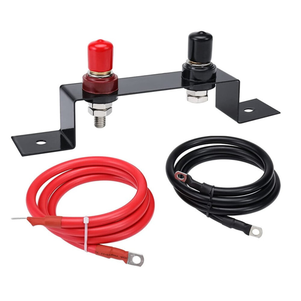 1.2M Battery Jump Post Waterproof Copper Battery Relocation Kit 4Awg/5Awg 9489952847863