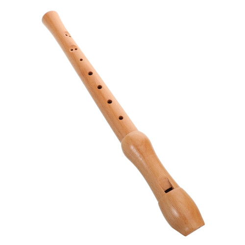 Soprano Recorder Khaki Beech Wood 1 Piece
