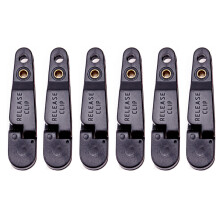 BE-TOOL 1/3/6 stuks plastic visgewichten clip, afgeronde downrigger release clip voor het vasthouden van de vislijn tijdens het transport.
