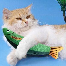 Catnip Fish Toy for Kittens – Realistic Seafood Chew Toy for Teething, Boredom Relief & Hunting Instinct Stimulation