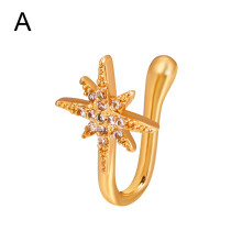 Fake-Piercing-Nasenring-Clip Septum Rock Hip Hoop Punk A0J2} Body B1N8