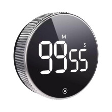 LED Digital Timer Magnetic Yoga Countdown Stopwatch Kitchen Cooking Alarms