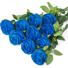 Roses artificielles Melaleuca Ă longue tige en soie (lot de 1)