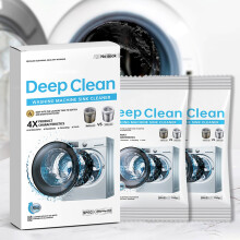 Washing Machine Cleaner – Sanitizes & Descales Drum, Ducts, Screens | Removes Stains & Microbes | Easy Use | 280g | Compatible with all models