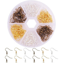 Ohrhaken aus Messing, nickelfrei, 19 mm, 120 Stück