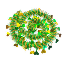 Ribíní agus confetti croí-chruthach do Lá Vailintín, tacar amháin