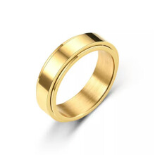 Anello spinner in titanio per alleviare l'ansia, pensato per le donne.