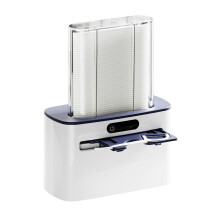 Dispenser automatico di filo interdentale, grigio scuro, con sensore intelligente