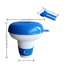4-pak poolklordispenser flydende tabletholder til swimmingpools, spabade, spabade, automatisk vandrenser med klips, rengøringstilbehør