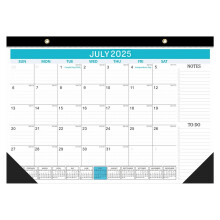 Calendário de mesa grande de 18 meses (jan. 2025–2026), 43 x 30 cm, para casa, escola e escritório.