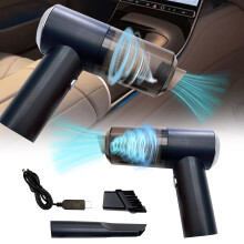 Mini aspirateur portable sans fil USB, aspiration de 9000 Pa, rechargeable, idéal pour la voiture et la maison. Idée cadeau pour la fête des