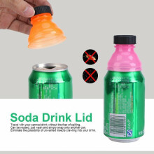 Lot de 3 bouchons de canettes de bière/soda à clapet, protection à clipser