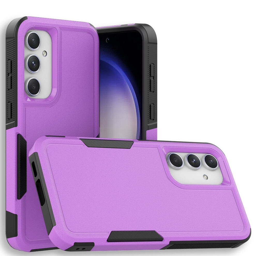 Defender Case For Compatible With Samsung Galaxy S23 Fe 5G Â Heavy Duty, Dustproof, Shockproof, Non-Slip, Purple 9489952989716