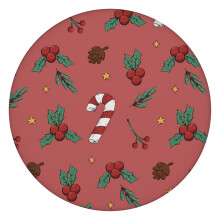 Recevez vos invités avec élégance grâce à cette nappe ronde de Noël, dotée d'un bord élastique pratique qui reste bien en place, et adaptée