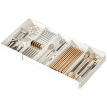 Plateau de rangement de cuisine Practical Homes, organisateur de tiroir extensible pour ustensiles