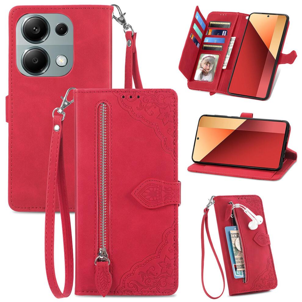 Wallet Multi Card Slot Flip Zipper Leather Case For Redmi K70 Pro K70e K60 Ultra K60e K60 Pro K50 Pro K40 K40s K40 Pro Plus Leather Phone Case 9489952991221