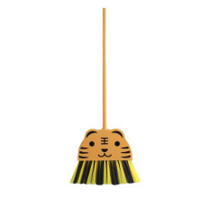Balai miniature Tigre jaune, outil de nettoyage de dessin animé 66,5 cm