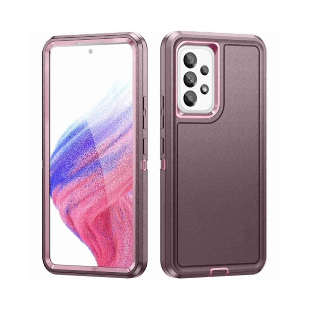 For Compatible With Samsung Galaxy A53 5G 6.5Inch Life Waterproof Rugged Phone Case,,For Galaxy A53(5G) Purple 9489952992778