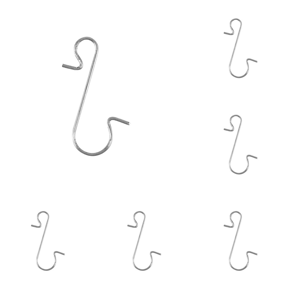 S-Shaped Decorative Hooks, Silver, 100Pcs Â Metal Ornament Hangers For Christmas Tree, Compatible With Standard Ornaments 9489952993010