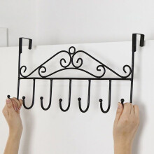 Crochets de porte, portant à vêtements multifonctionnel, organisateur mural à fixer derrière une porte, design gain de place