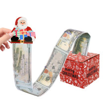 Bustina regalo a sorpresa con soldi estraibili per Natale, scatola regalo con soldi estraibili a sorpresa, articoli per bomboniere natalizie