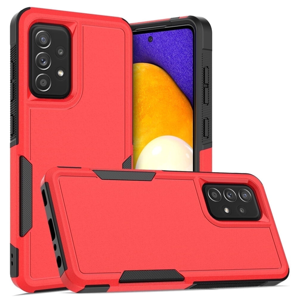Defender Case For Samsung Galaxy A52 4G/5G Â Heavy Duty, Dustproof, Shockproof, Non-Slip Rugged Cover, Red 9489952993096