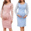 Florals Mesh Long Sleeve Maternity Midi-light blue S 2