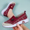 Γυναικεία μεγάλα παπούτσια από mesh slip-on, μαλακή σόλα, αναπνεύσιμα, στρογγυλεμένη 5