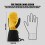 Windproof Cold Weather Snowboard Gloves For Men-Yellow L code 4