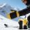 Waterproof Windproof Snowboard Gloves For Men-Black size M 5