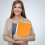 A4 Clear Front Report Cover Plastic Folder Orange 1 Pack 2
