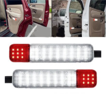 Lampka Oświetlenia Wnętrza Drzwi dla Silverado, dla , Sierra Suburban, Tahoe, Avalanche, dla , Biało-Czerwona, Panelowa, 2 Szt.