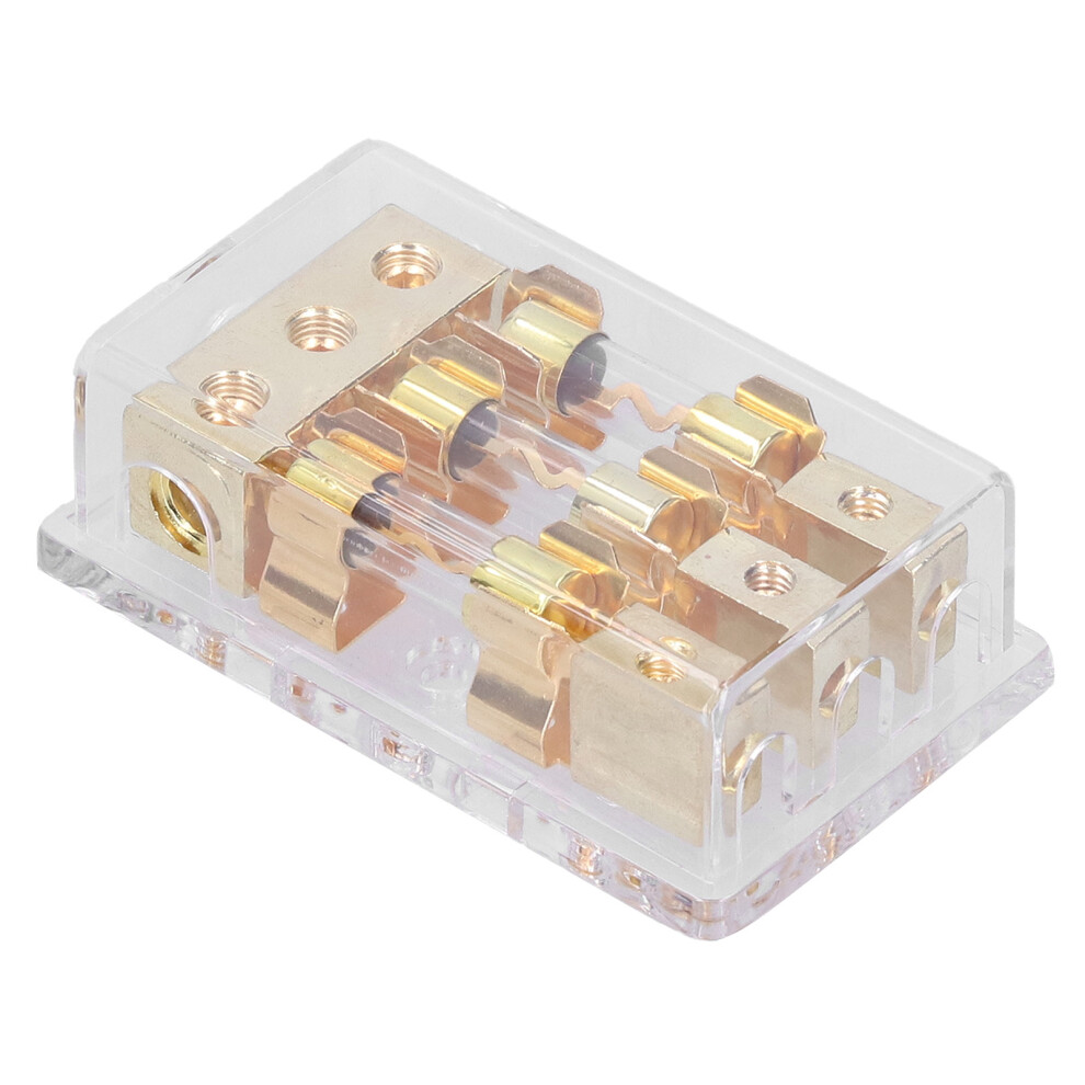 Marine Fuse Holder 1X0ga In 3X4ga Out Distribution Block Car Stereo Au 9391391801873