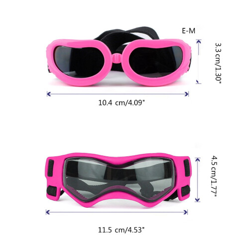 Conjunto de capacete e óculos de proteção para cães com orifício para orelha e alça ajustável. 2