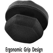 2 Pack Large Tire Dressing Applicator Pad, Reusable Hex-Grip Tire Detailing Tool for Applying Tire Shine