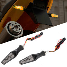 2 Stück Motorrad-LED-Blinker M10 Rot & Gelb Wasserdicht IPX66