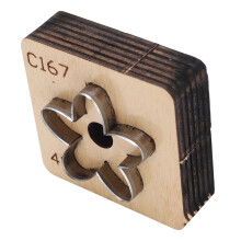 Blumenförmiger Leder-Schneid-Antiblockier 40 mm Metall-Lochstanze Bastelwerkzeug