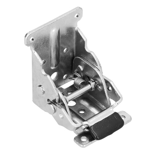 90 Aluminum Hinge Foldable Table Leg Bracket, Silver, 120 Rotation 1