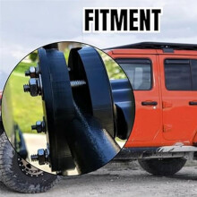 Heavy-Duty Montageplaatset voor Off-Road Ladderdakbagagerek met Bussen