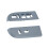 Front Left+Right Door Window  Panel Bezel Lift  Panel Cover for  Expedition 2004-2006 Grey4L1Z-14524-AAA 3