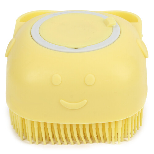 Multi-Functional Silicone Pet Bath & Massage Brush with Shampoo Storage 1
