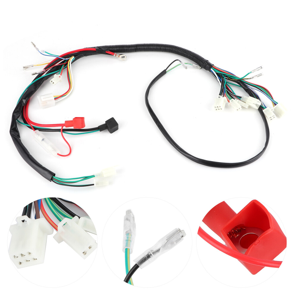 Electric Start Wiring Harness For Atv Dirt Bike Quad 50Cc 110Cc 125Cc 140Cc 4191391805926