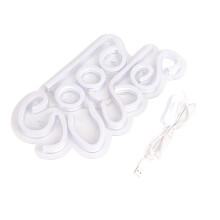 USB Neon Sign Lamp for Bedroom & Bar, 33x17.5cm, 5V