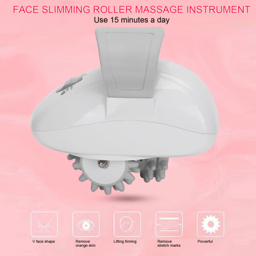 3D Mini Face & Body Slimming Massager Roller - Gray, Rechargeable 2